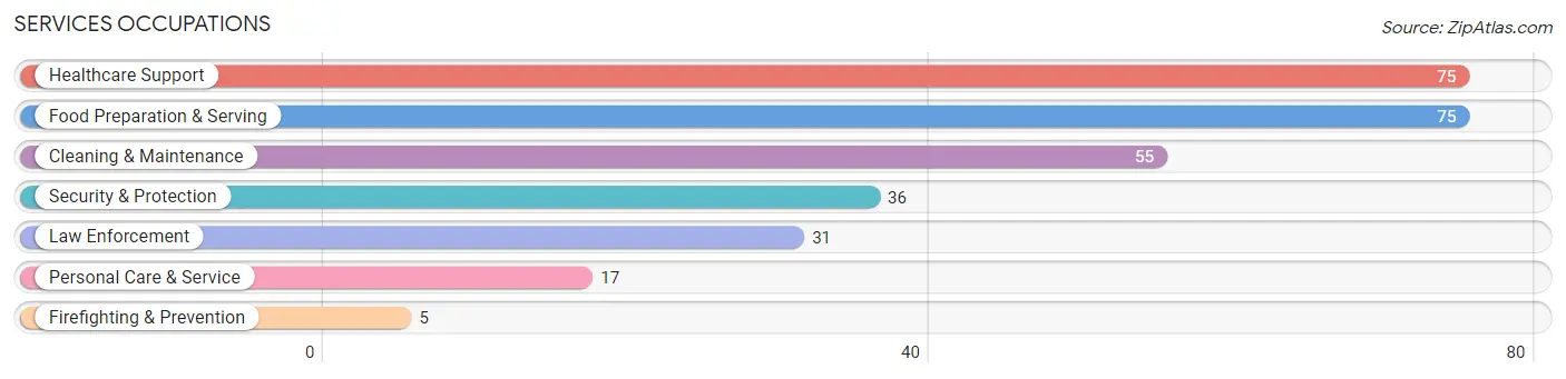 Services Occupations in Bennett