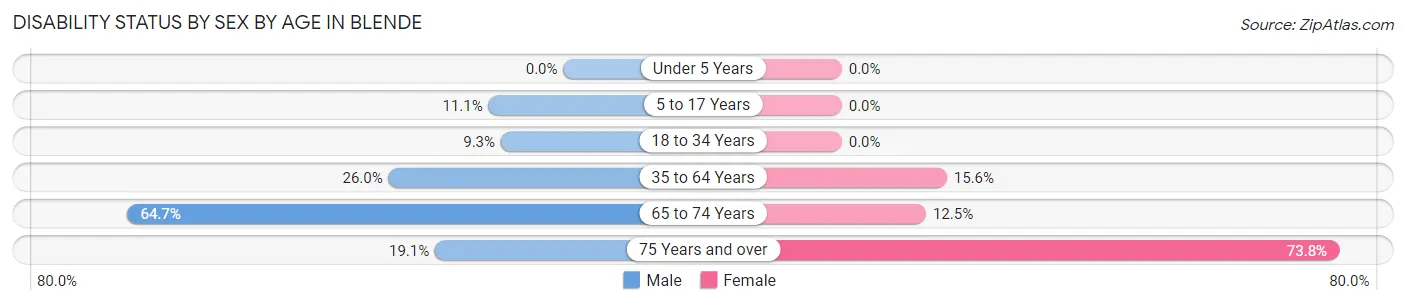 Disability Status by Sex by Age in Blende