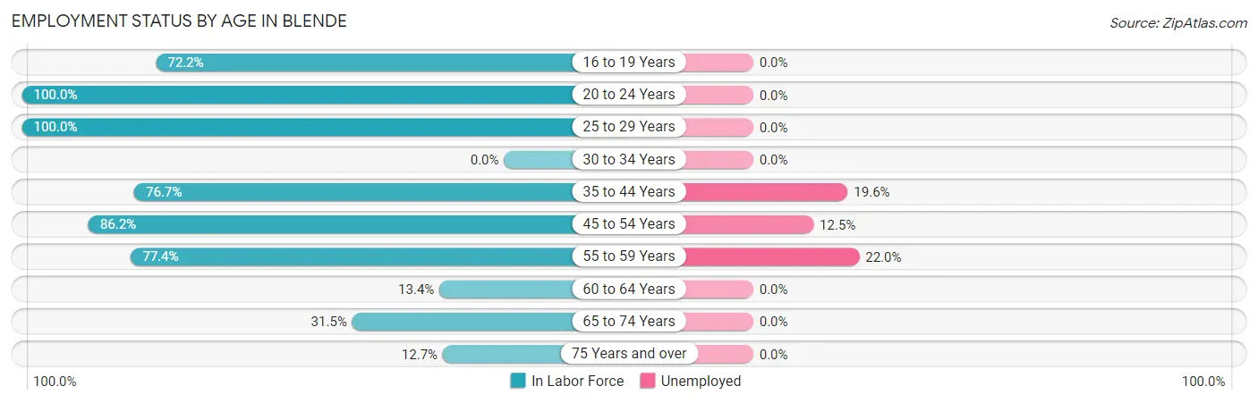 Employment Status by Age in Blende