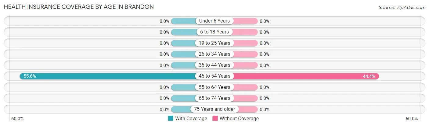 Health Insurance Coverage by Age in Brandon