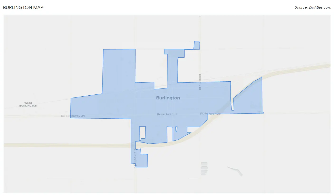 Burlington Map