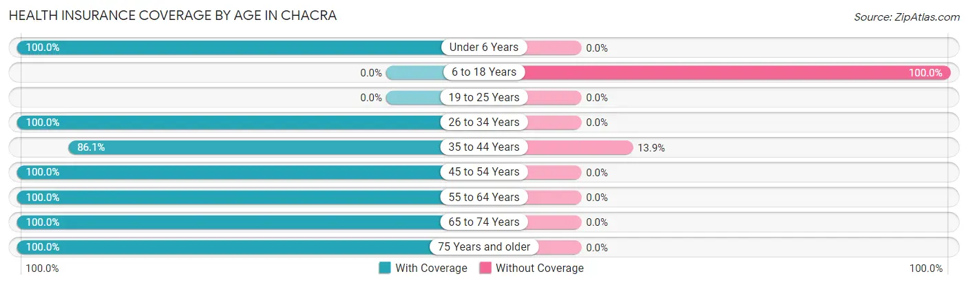 Health Insurance Coverage by Age in Chacra