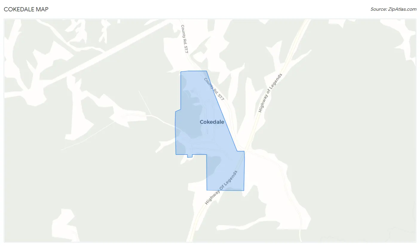 Cokedale Map