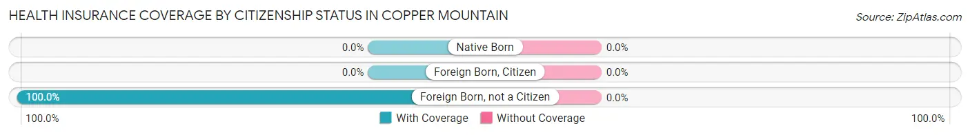 Health Insurance Coverage by Citizenship Status in Copper Mountain