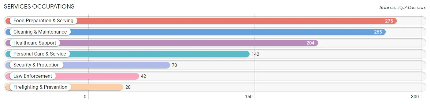 Services Occupations in Craig