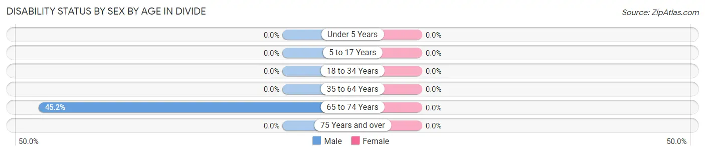 Disability Status by Sex by Age in Divide