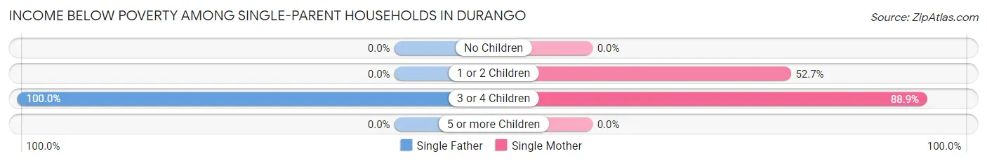 Income Below Poverty Among Single-Parent Households in Durango