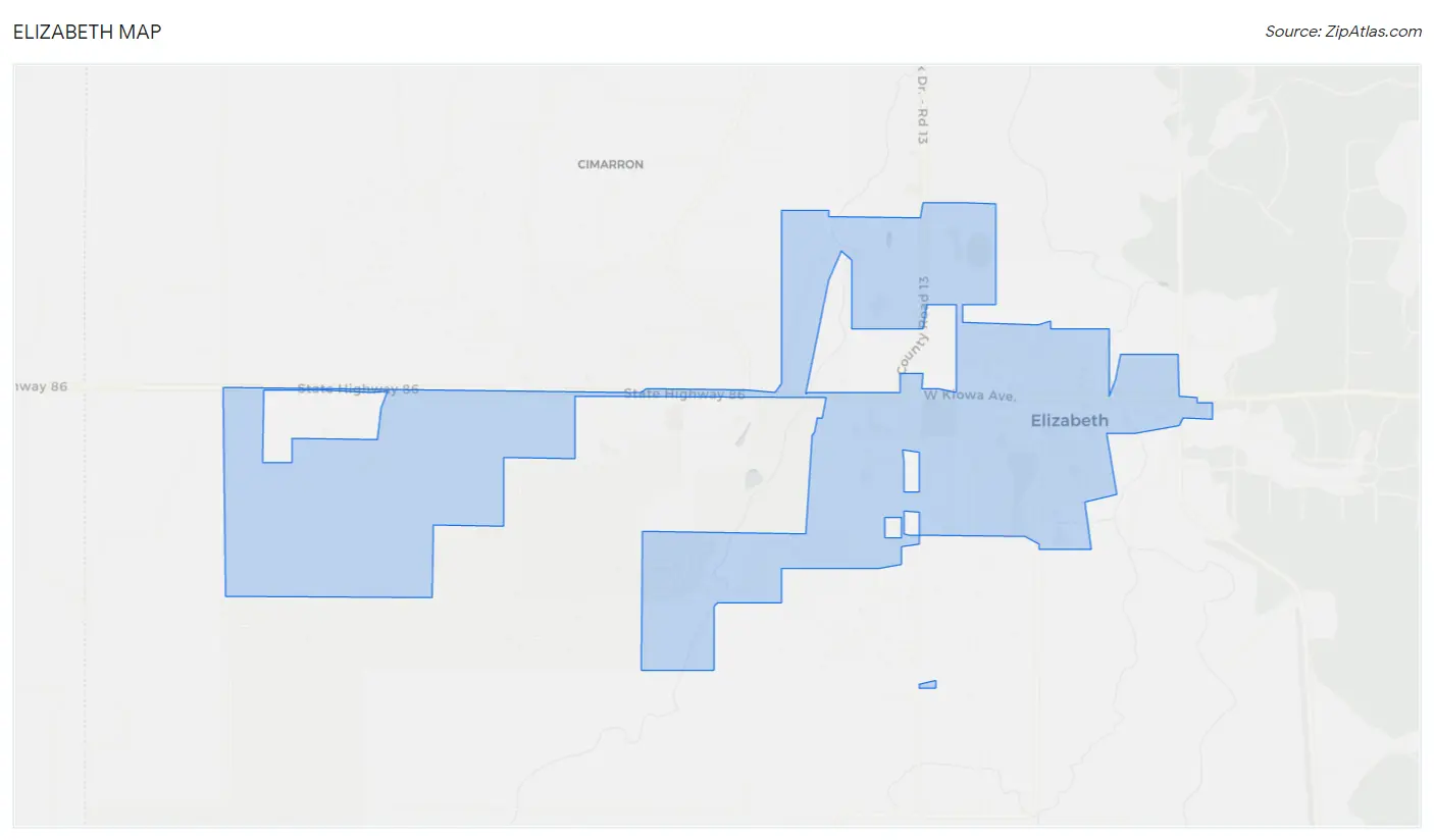 Elizabeth Map