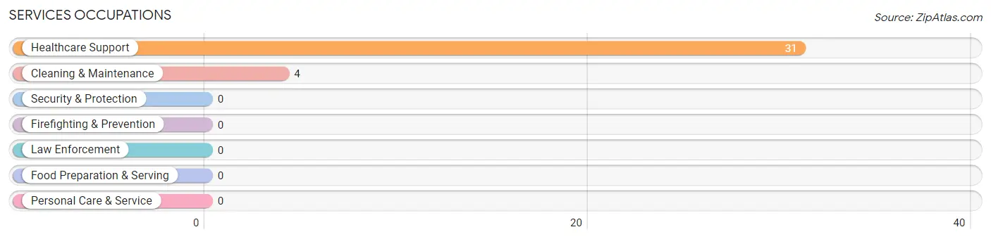 Services Occupations in Ellicott