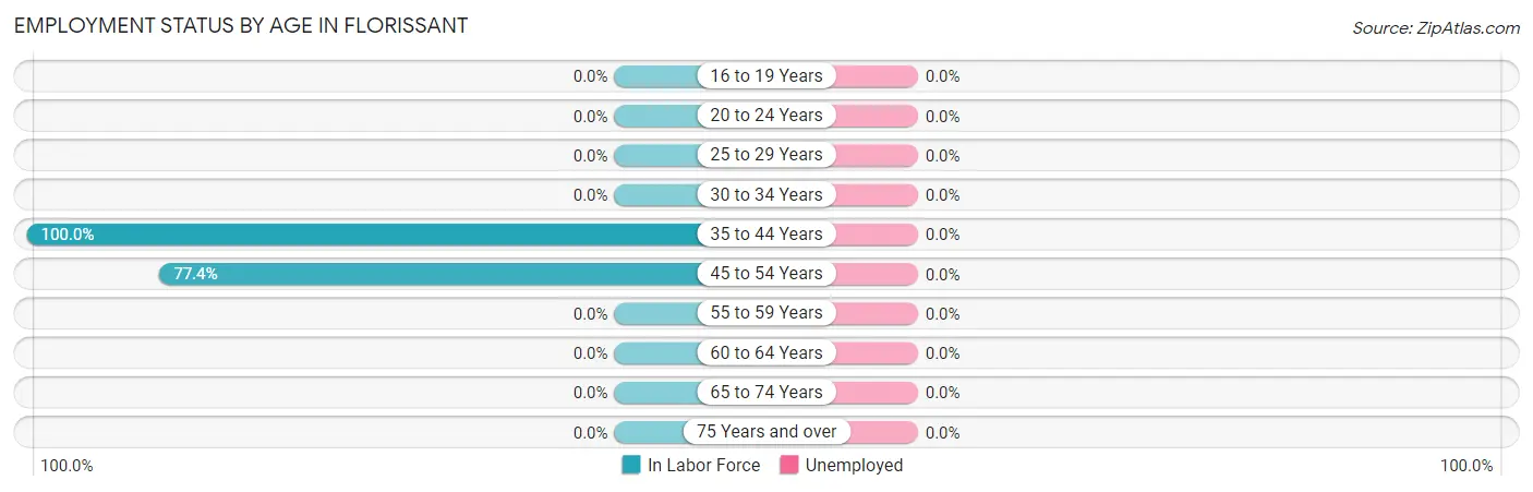 Employment Status by Age in Florissant