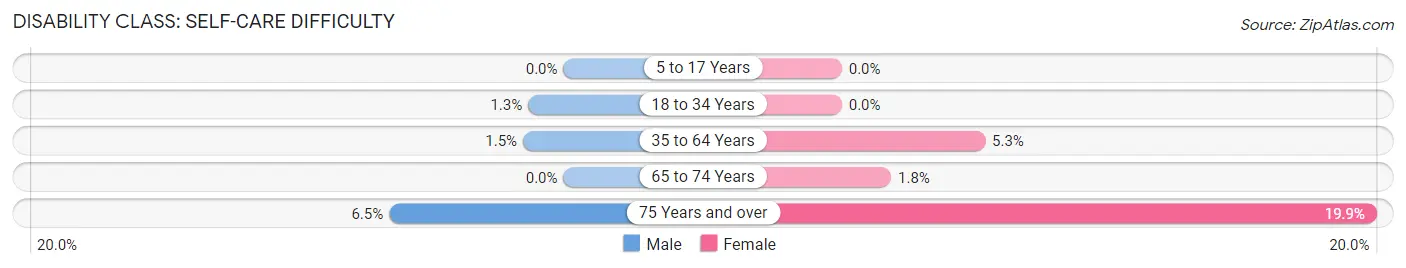 Disability in Four Square Mile: <span>Self-Care Difficulty</span>