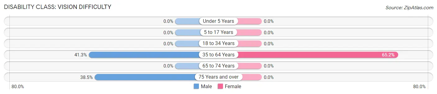 Disability in Gerrard: <span>Vision Difficulty</span>