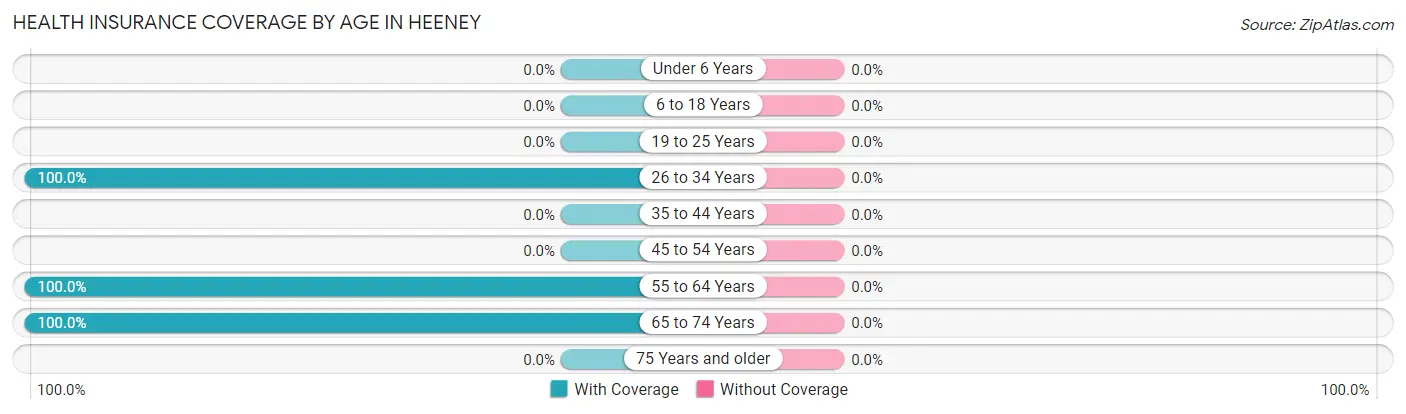 Health Insurance Coverage by Age in Heeney