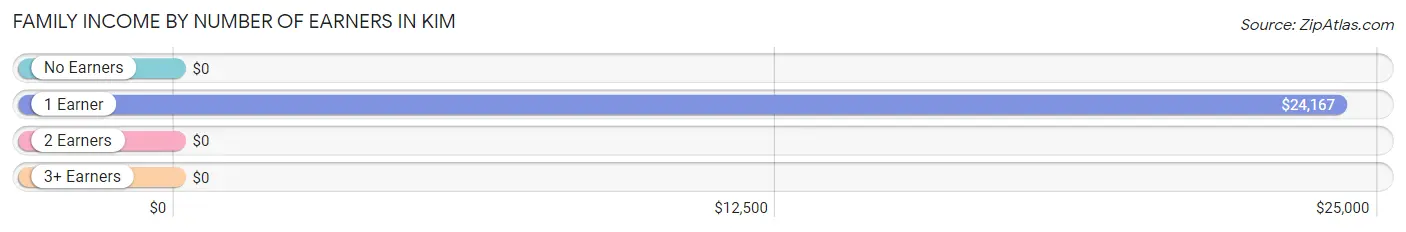 Family Income by Number of Earners in Kim