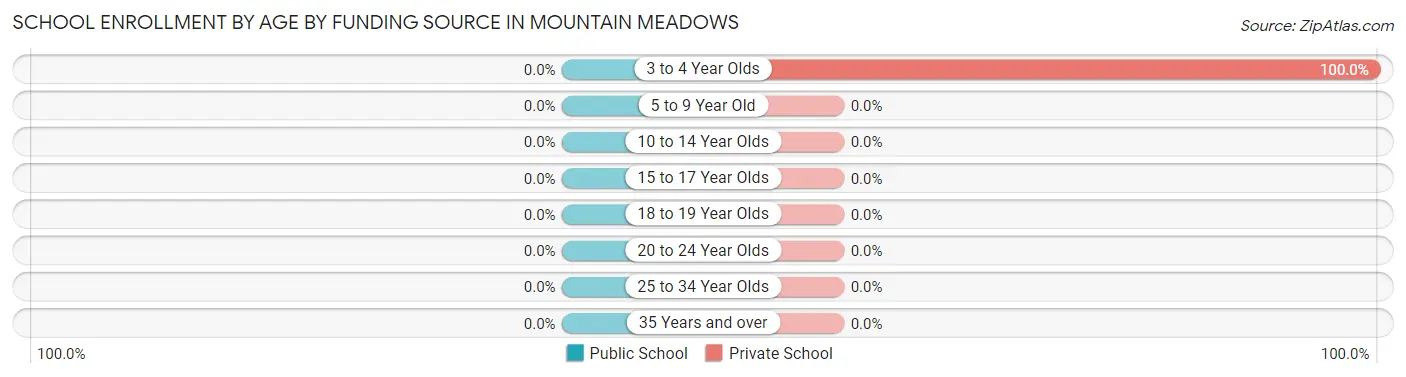 School Enrollment by Age by Funding Source in Mountain Meadows