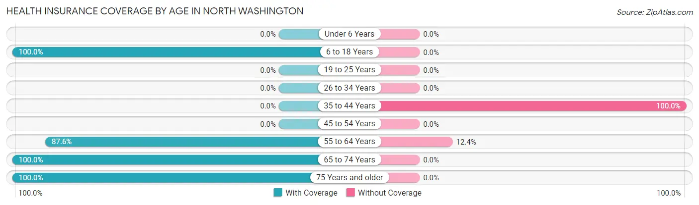 Health Insurance Coverage by Age in North Washington