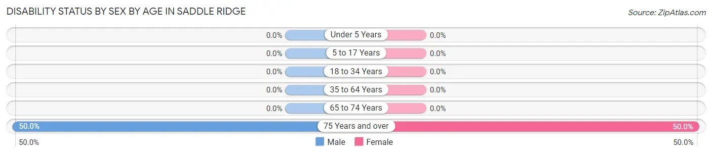 Disability Status by Sex by Age in Saddle Ridge