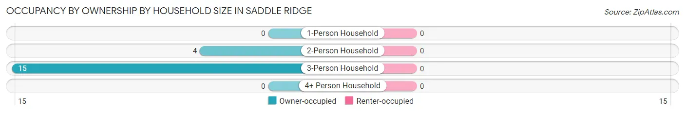 Occupancy by Ownership by Household Size in Saddle Ridge