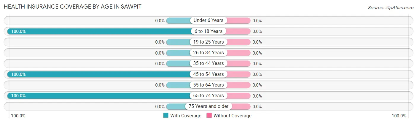 Health Insurance Coverage by Age in Sawpit