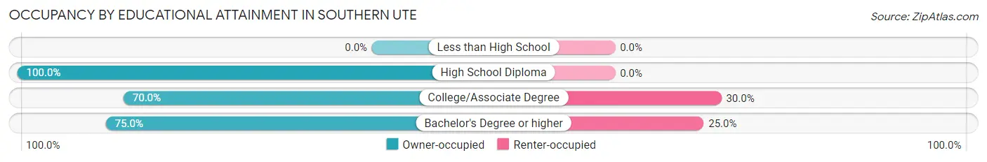 Occupancy by Educational Attainment in Southern Ute