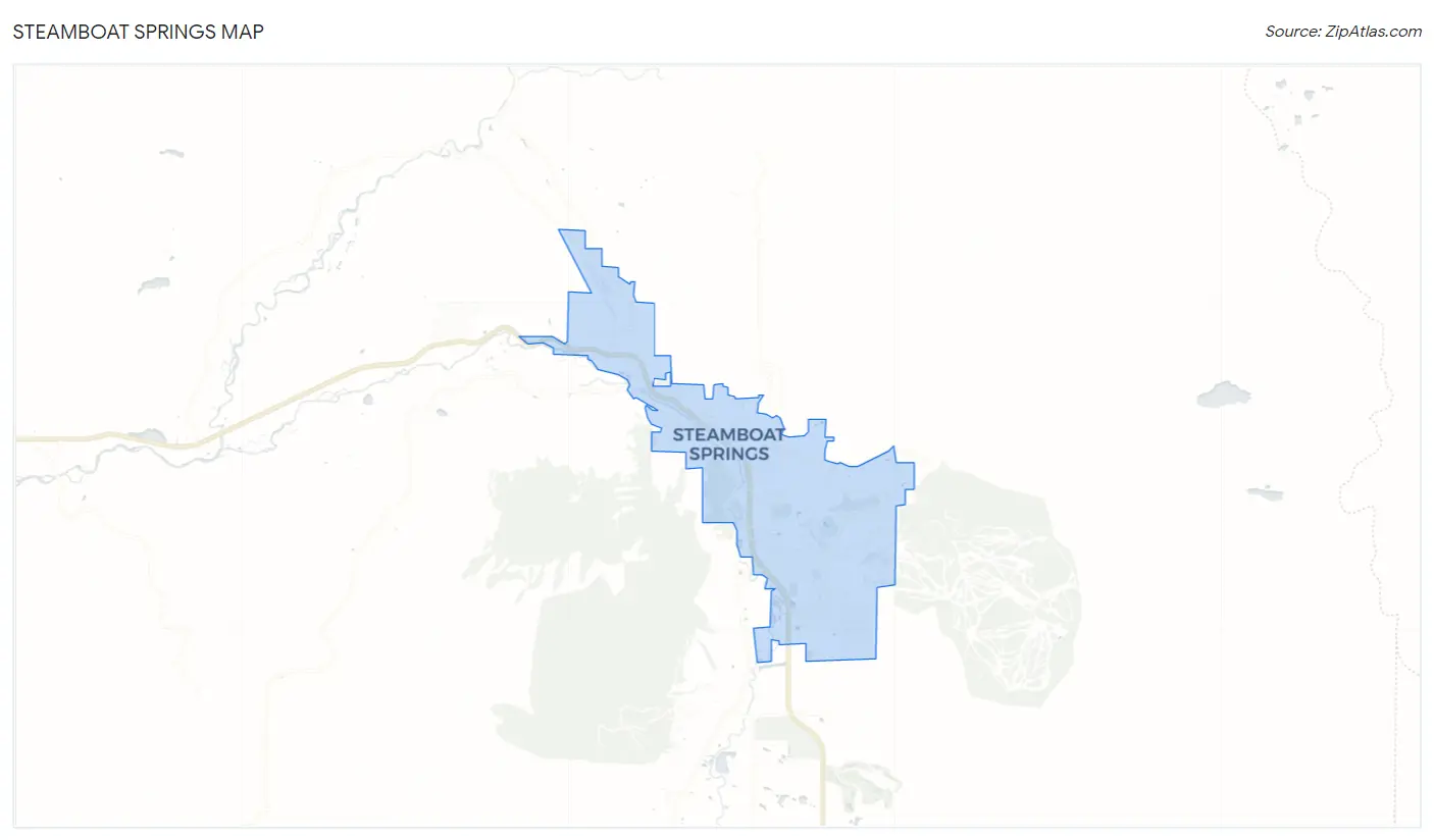 Steamboat Springs Map