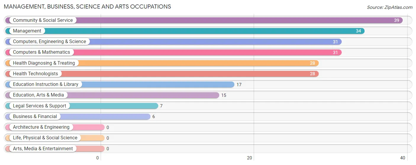 Management, Business, Science and Arts Occupations in Swink