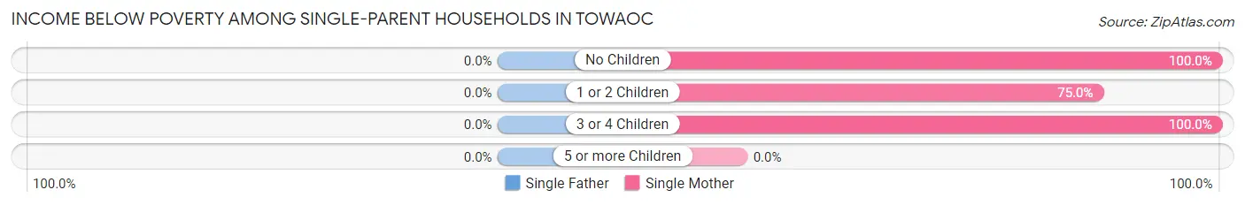 Income Below Poverty Among Single-Parent Households in Towaoc