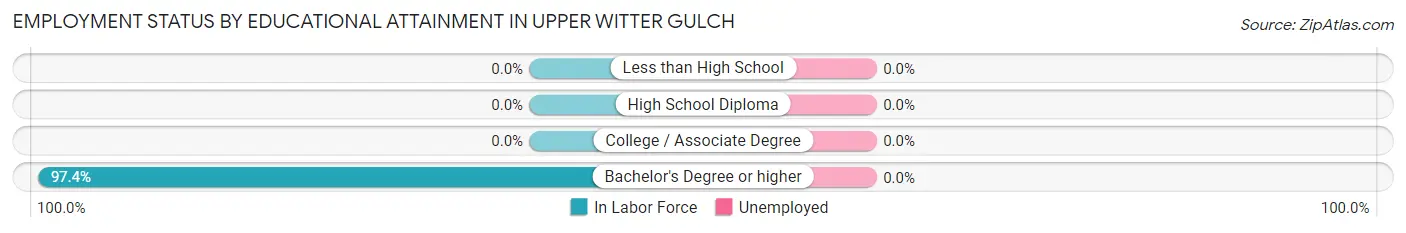 Employment Status by Educational Attainment in Upper Witter Gulch