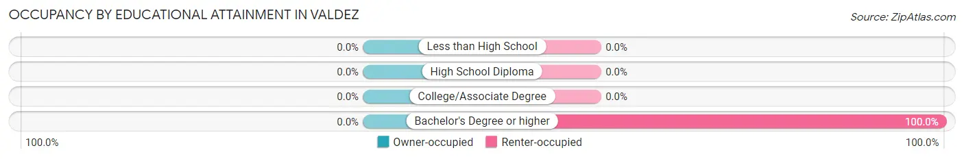 Occupancy by Educational Attainment in Valdez