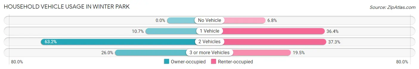 Household Vehicle Usage in Winter Park