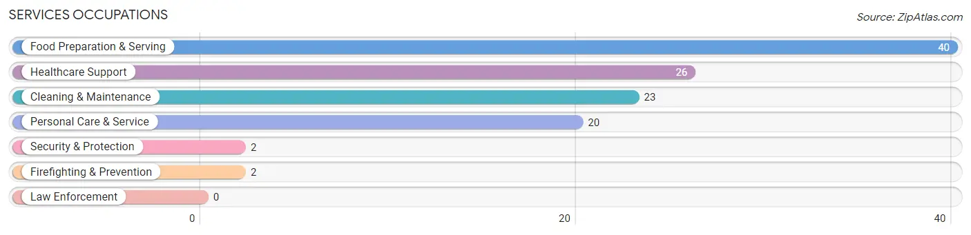 Services Occupations in Bantam borough