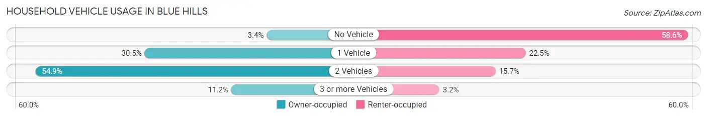 Household Vehicle Usage in Blue Hills