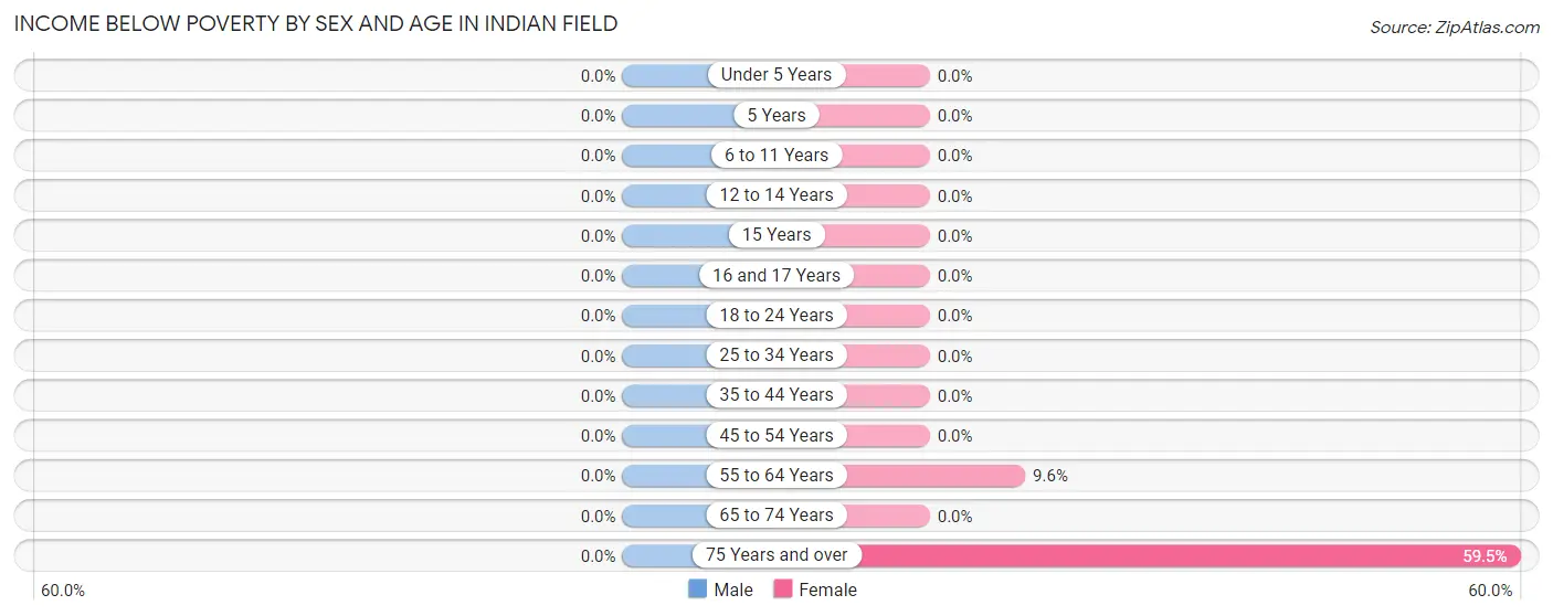 Income Below Poverty by Sex and Age in Indian Field