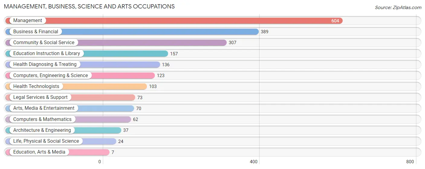 Management, Business, Science and Arts Occupations in Noroton