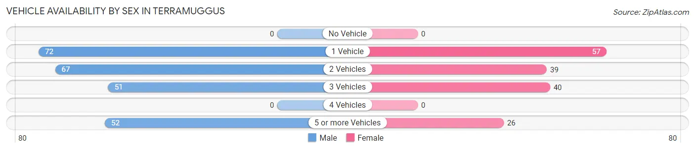 Vehicle Availability by Sex in Terramuggus