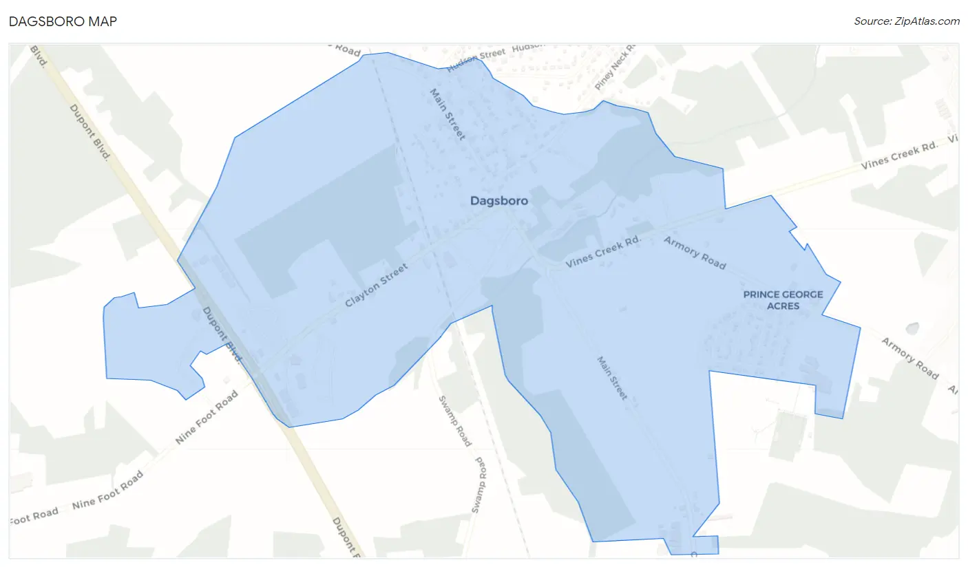 Dagsboro Map