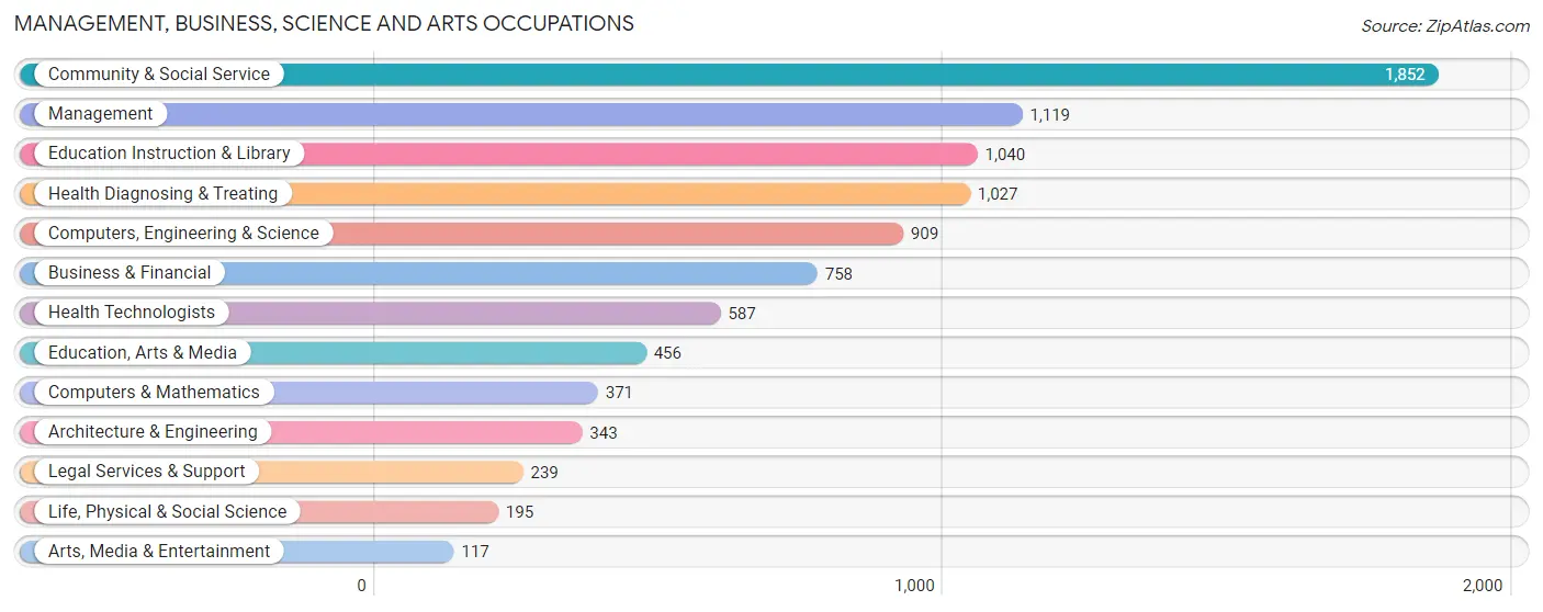 Management, Business, Science and Arts Occupations in Dover