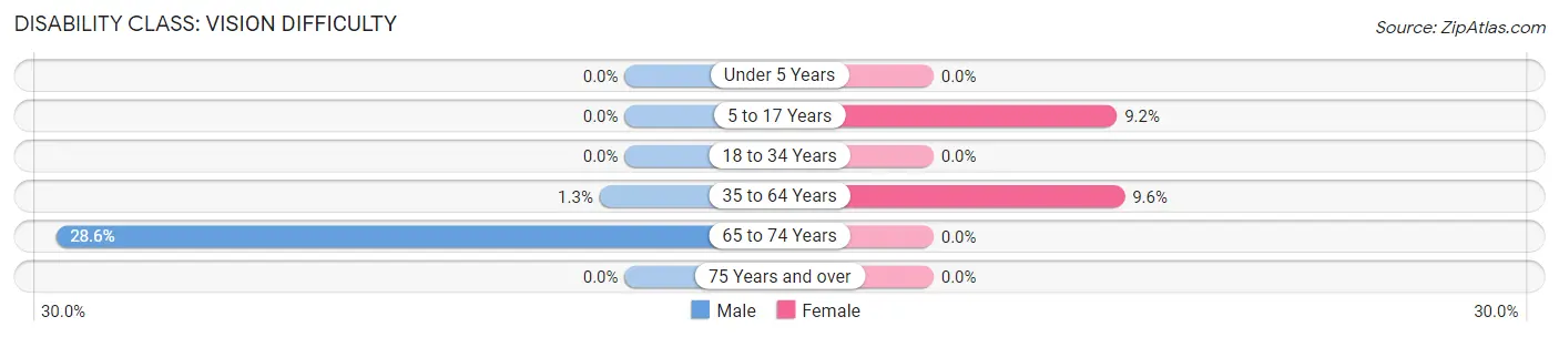 Disability in Kent Acres: <span>Vision Difficulty</span>