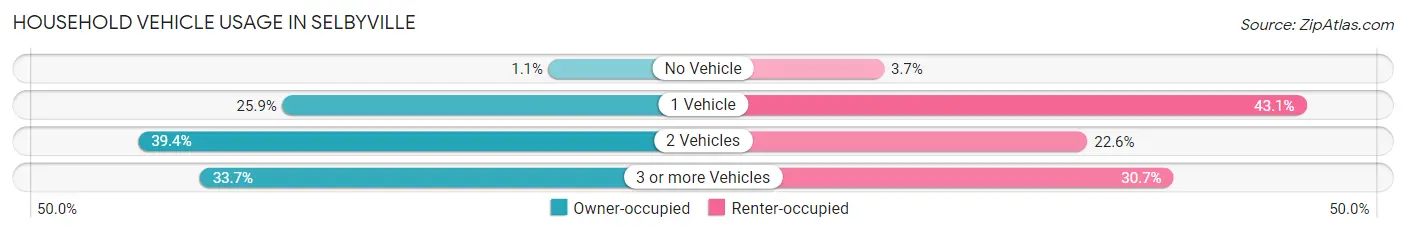 Household Vehicle Usage in Selbyville