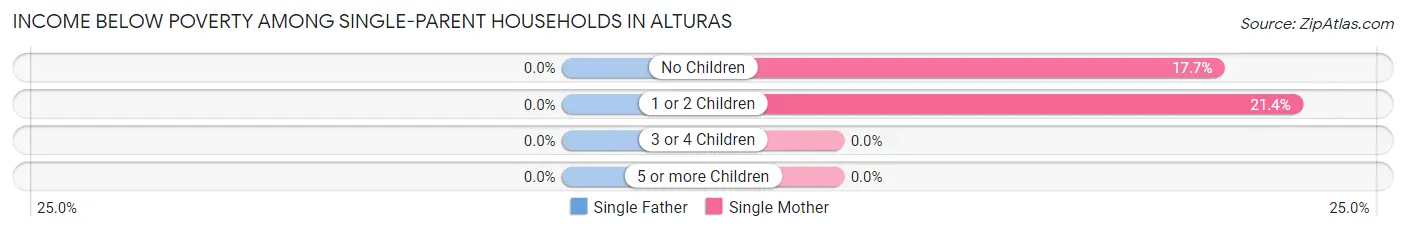Income Below Poverty Among Single-Parent Households in Alturas