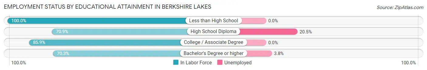 Employment Status by Educational Attainment in Berkshire Lakes