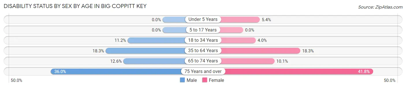 Disability Status by Sex by Age in Big Coppitt Key