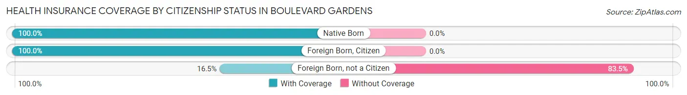 Health Insurance Coverage by Citizenship Status in Boulevard Gardens