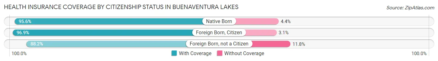 Health Insurance Coverage by Citizenship Status in Buenaventura Lakes