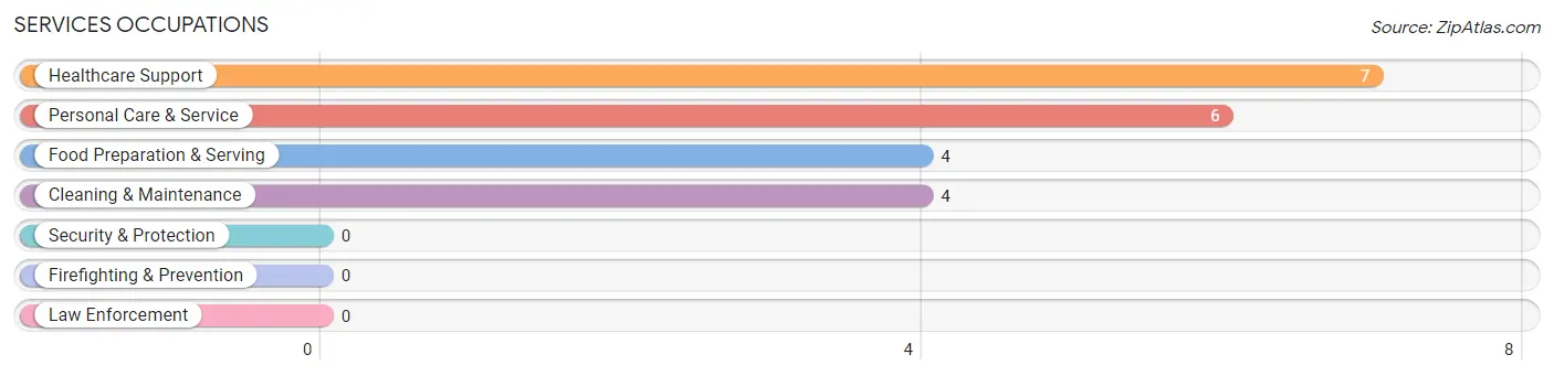 Services Occupations in Caryville