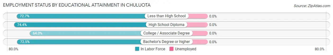 Employment Status by Educational Attainment in Chuluota