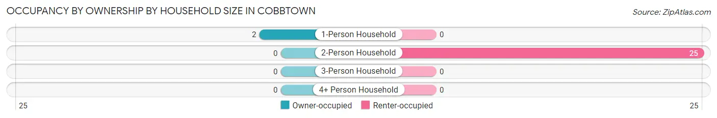 Occupancy by Ownership by Household Size in Cobbtown