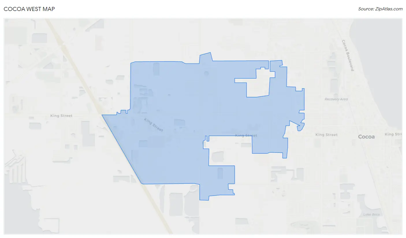 Cocoa West Map