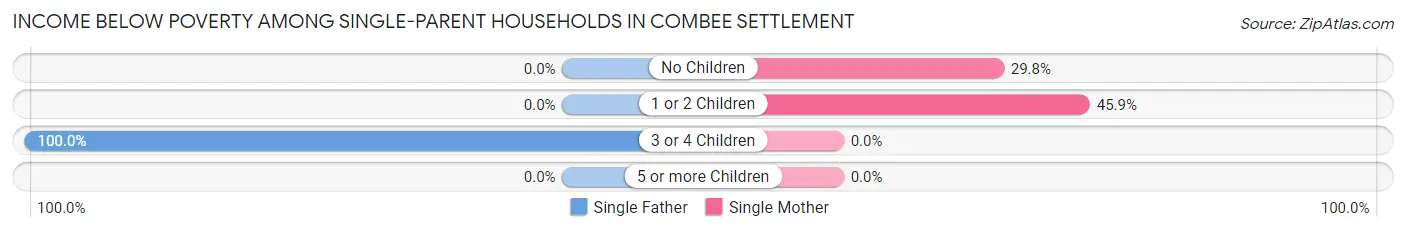 Income Below Poverty Among Single-Parent Households in Combee Settlement