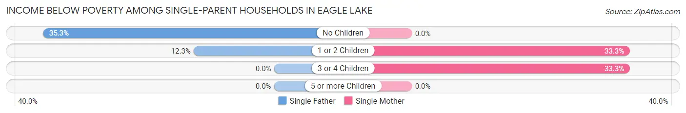 Income Below Poverty Among Single-Parent Households in Eagle Lake